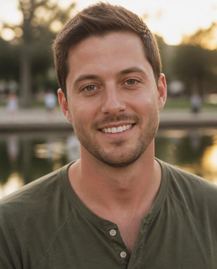 Strong, well-lit dating profile photo