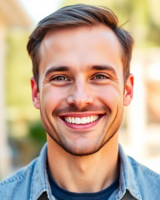 Strong, well-lit dating profile photo